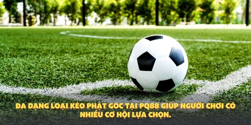 Đa dạng loại kèo phạt góc tại PQ88 giúp người chơi có nhiều cơ hội lựa chọn.