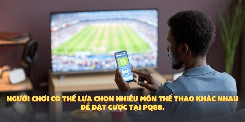 Người chơi có thể lựa chọn nhiều môn thể thao khác nhau để đặt cược tại PQ88.